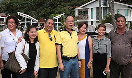Visit of President “Noynoy” Aquino at Infinity Resort